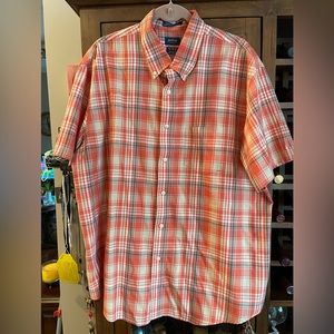 Arrow short sleeved shirt XL orange/tan